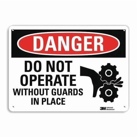 Lyle Danger Sign,10" W,7" H,0.040" Thickness, U1-1085-NA_10x7 U1-1085-NA_10x7