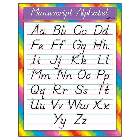 - CHART MANUSCRIPT ALPHABET MODERN