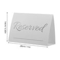 thumbnail image 6 of Homoyoyo 20pcs White Wedding Place Cards Paper Reserved Signs for Table Arrangements Party Events, 6 of 7