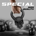 thumbnail image 3 of Yes4All 35lb Halloween Edition Skull Kettlebell, Black, Single, 3 of 8