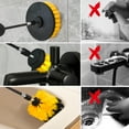 thumbnail image 5 of propuri Drill Brush,Power Scrubber Cleaning Brush, Extended Nylon Bristle Attachment,4Pack Yellow, 5 of 8