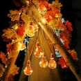 thumbnail image 4 of TIMIFIS String Lights Led Halloween String Lights Room Decoration Thanksgiving String Lights String Maple Light Bulb String Lights Halloween DecorationsFall, 4 of 6