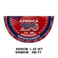 thumbnail image 3 of Personalized Fan Flag America's 250th Anniversary Banner 3x6 ft 1776 2026 Anniversary Bunting Outdoor Hanging Decor with Grommets for Porch Yard, Red 35.4"x70.9", 3 of 6