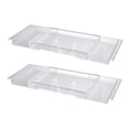 thumbnail image 3 of 2 piezas 8 sección Organizador de maquillaje transparente Organizador de almacenamiento expandible Caso de exhibición de maquillaje de usos múltiples, 3 of 8