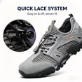 thumbnail image 6 of CHICVOMEY Comfortable Sneakers for Men Lightweight Breathable Slip-On Hiking Shoes Non-slip Wear Resistant Outdoor Sneakers Ideal for Summer Beach and Camping, 6 of 8