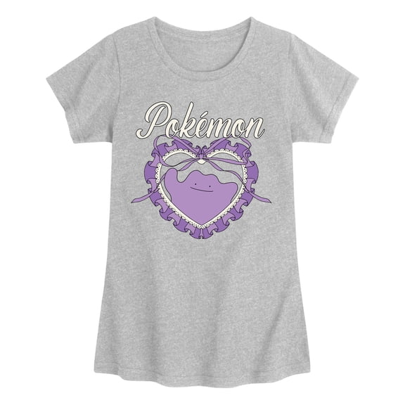 Pokémon - Coquette Ditto - Youth Girls Fitted Short Sleeve T-Shirt