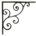 thumbnail image 3 of NACH Hammered Finish Rustic Shelf Bracket, Decorative Brackets, Wall Mount Shelving Brackets, Large, Bronze (JS-90-073BR), 3 of 5