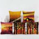 thumbnail image 1 of Juego de 5 Fundas 45 * 45 cm H Estilo Funda de Cojín de Algodón y Lino Sofá Decoración del Hogar Fundas de Almohada Decorativas Funda de Cojín Clásica para el Hogar Sala de Estar Dormitorio Cama, 1 of 5