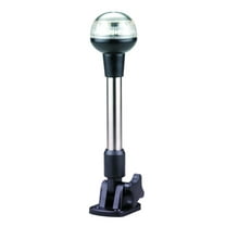Pactrade Marine RV Adjustable Folding All Round Pole Light 9 1/2''H Navigation Light SS (LED)