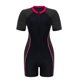 thumbnail image 5 of Traje de baño de una pieza para mujer, conjunto de bikini para mujer, traje de baño de cuerpo completo para mujer, shorts de manga corta con bloques de color, traje de surf y buceo conservador con cre, 5 of 7