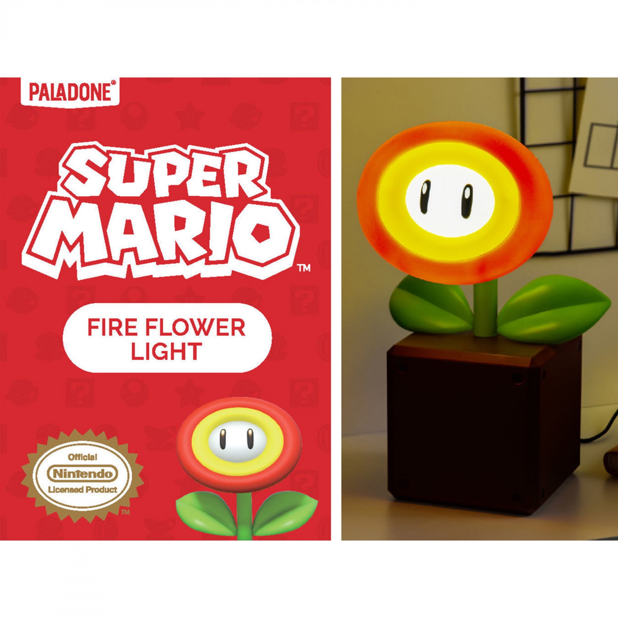 Super Mario Bros. Fire Flower Desk Lamp