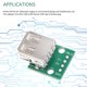 thumbnail image 4 of Usb Tipo A A Placa Adaptadora Dip 4 Pines Usb-A Hembra A Placa Convertidora Dip Para Placa De Circuito Fuente De Alimentación Diy,(Conjunto De 10 Uds) Moyic TO001748-00, 4 of 7