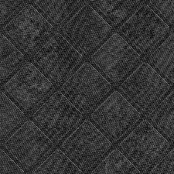 Ahgly Company Machine Washable Indoor Square Transitional Midnight Gray Area Rugs, 4' Square