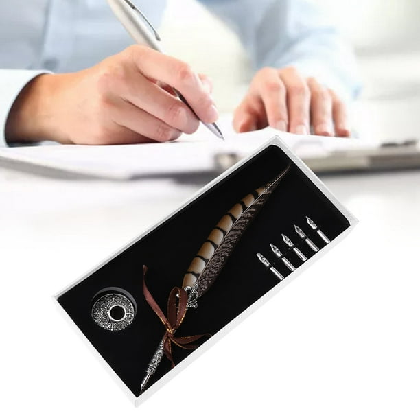 Pluma Estilográfica De Alta Gama, Estilo Vintage, Juego De Tinta Y Pluma Para Escribir Letras, Hacer