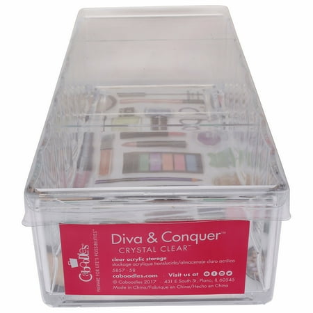 Caboodles Diva & Conquer Crystal Clear Acrylic Case