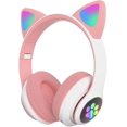 thumbnail image 1 of Auriculares para niños YONGSHENG Orejas de Gato Iluminación LED Bluetooth inalámbricos Plegables Rosa, 1 of 5