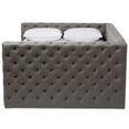 thumbnail image 4 of Baxton Studio Anabella Tufted Full Daybed with Trundle in Grey, 4 of 11