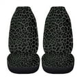 thumbnail image 5 of Xoenoiee Black Leopard Print Car Seat Covers Front Seat Covers Rear Bench Seat Protector Rear Backrest Cover for Most Vans Trucks SUVs, Automotive Interior Accessories, 5 of 7