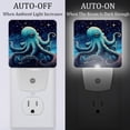 thumbnail image 2 of Octopus LED Square Night Light - Small and Bright Square-shaped LED Night Light for Bedroom, Bathroom, and Hallway - Compact Plug-in Nightlight with Auto on/Off Sensor, 2 of 6