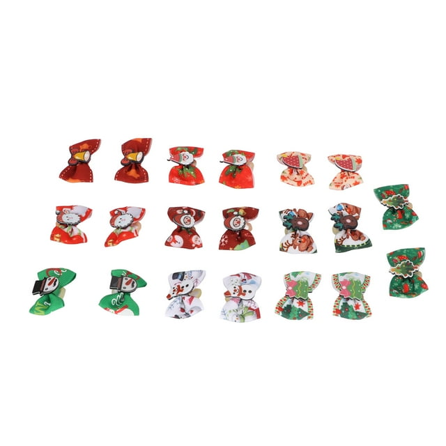 Lazo para el Pelo Bling Bling 20 Piezas para Mascotas Navidad