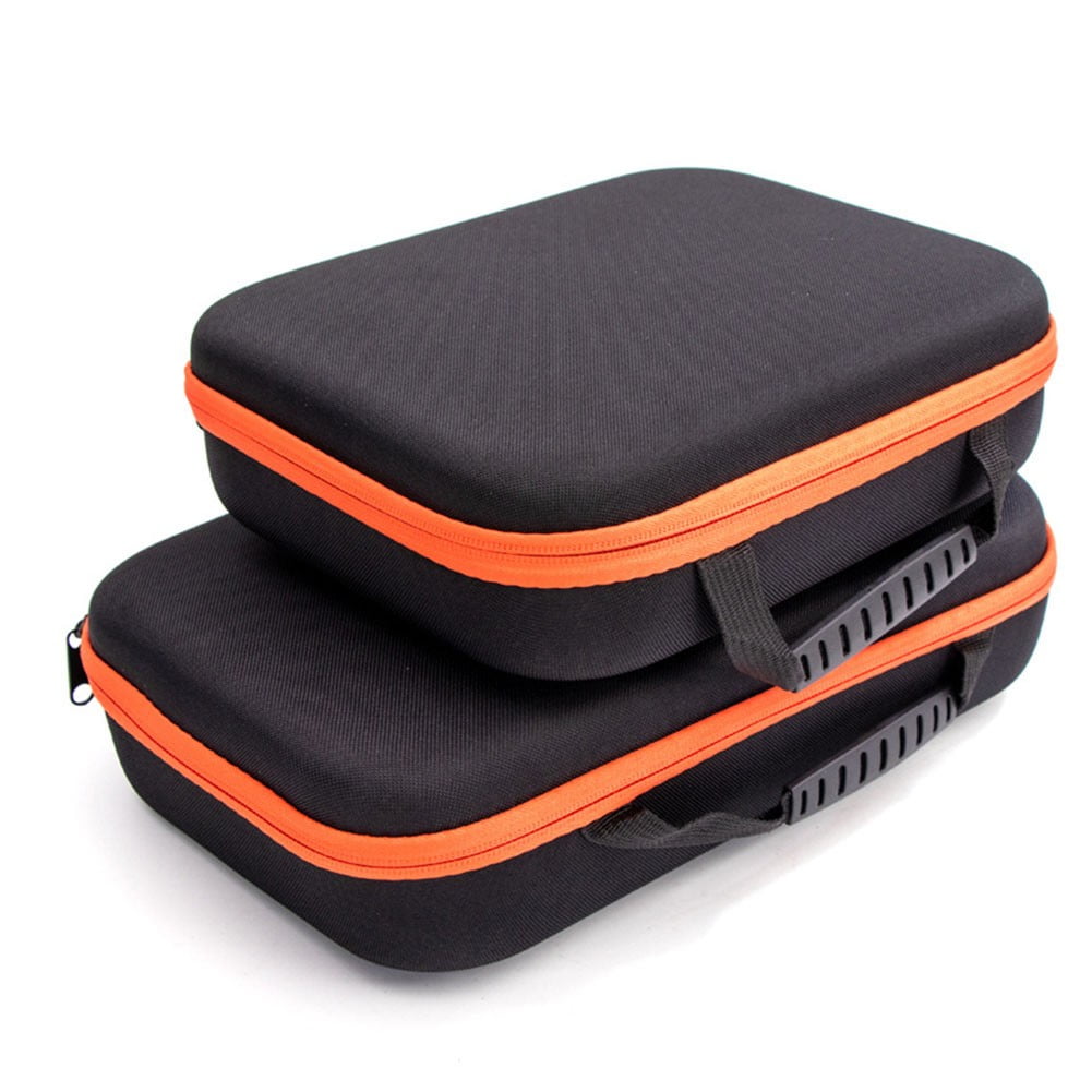 Electric Drill Tool Storage Bag Oxford Fabric Tool Organizer Bag With Net Pouch Organize Your Tools For Easy Access Black 270×220×70Mm Fangkenuo