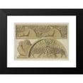 thumbnail image 2 of Maurice Pillard Verneuil 14x11 Black Modern Framed Museum Art Print Titled - Horses, Stone Frieze. Rooster, Damping. Boucs, Sculpted Stone Tympanum. (1897), 2 of 5
