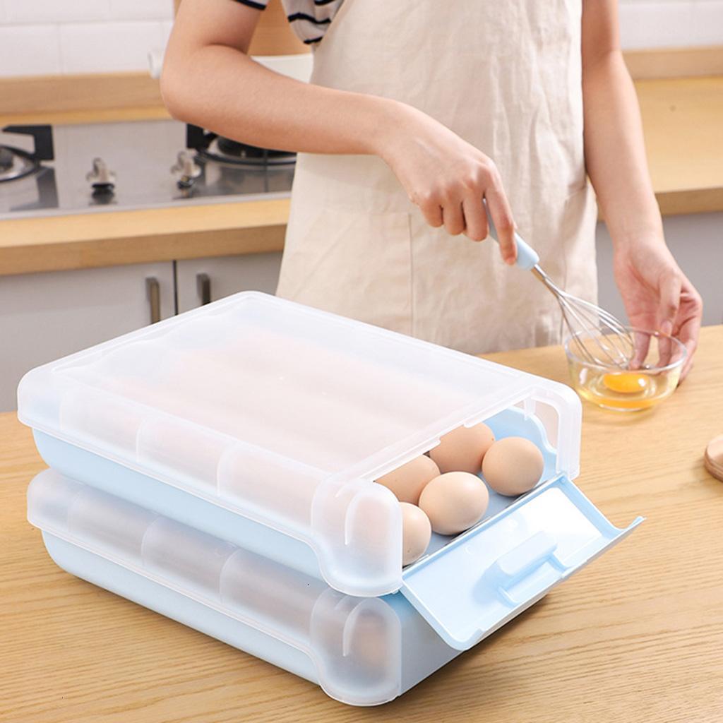 Refrigerator Egg Storage Container Egg Fresh-keeping Box Fruits Vegetable