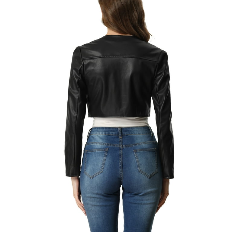 Leather shrug jacket cheap