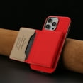 thumbnail image 4 of Allytechgroup Case for Apple iPhone 14 Pro, 2-in-1 Detachable Card Holder Magnetic RFID Blocking Wallet [Compatible with MagSafe] Stand PU Leather Cover with Credit Card Slots/Cash Slot, Red, 4 of 13
