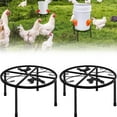 thumbnail image 5 of EUDIDV Pet Feeding Tools Metal Stand For Chicken Feeder Waterer Round Supports Rack For Buckets Barrels Equipped Installed With Feeder Waterer Port Creature Care Feeder, 5 of 7