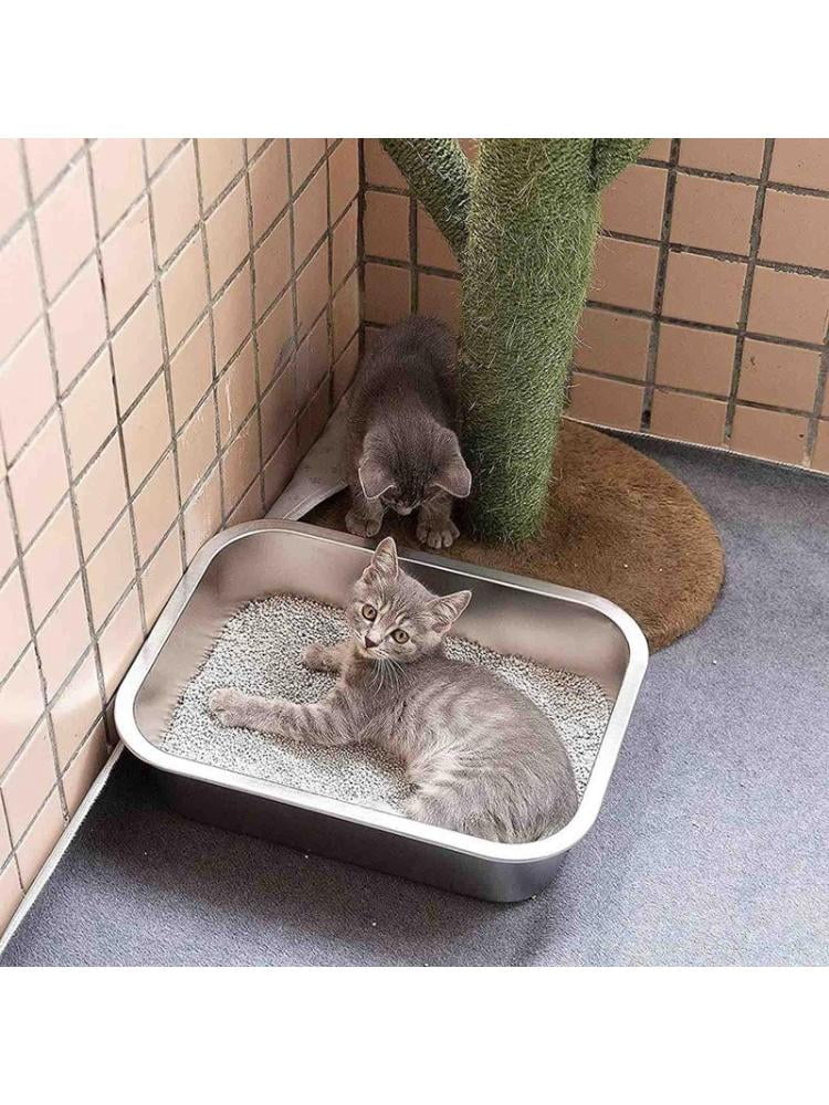 Yiran Stainless Steel Cat Litter Box for Pets