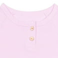 thumbnail image 6 of Busydd Girls Romper Casual Short Sleeve Round Neck Baby Rompers Comfortable Cotton Solid Color Button Boy Clothes 9-12 Months, 6 of 6