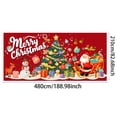 thumbnail image 2 of BotaniNest Snowman Garage Door Banner Merry Garage Door Hanging, 2 of 5