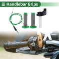 thumbnail image 2 of Kit de Cubierta de Empuñaduras de Manillar de Caucho 7/8" 22mm 15/16" 24mm para Motocicleta Scooter Bicicleta ATV Verde 1 Juego, 2 of 7