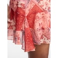 thumbnail image 4 of No Boundaries Asymmetrical Flouncy Mini Skirt, Women's XXS-XXL, 4 of 5