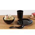thumbnail image 5 of Conjunto de Vajilla de Servicio para 4 Incluye Platos de Cena Redonda Sopa Cereal Tazones Universal - Negro 3, tal se describe Baoblaze Vajilla, 5 of 5