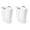 2 Pack, variant on Laundry Basket, Easy Carry Flex Collapsible Hamper, 87.5 Liters, White - Large Plastic Clothes Storage Organizer for Home, Bathroom, and Bedroom