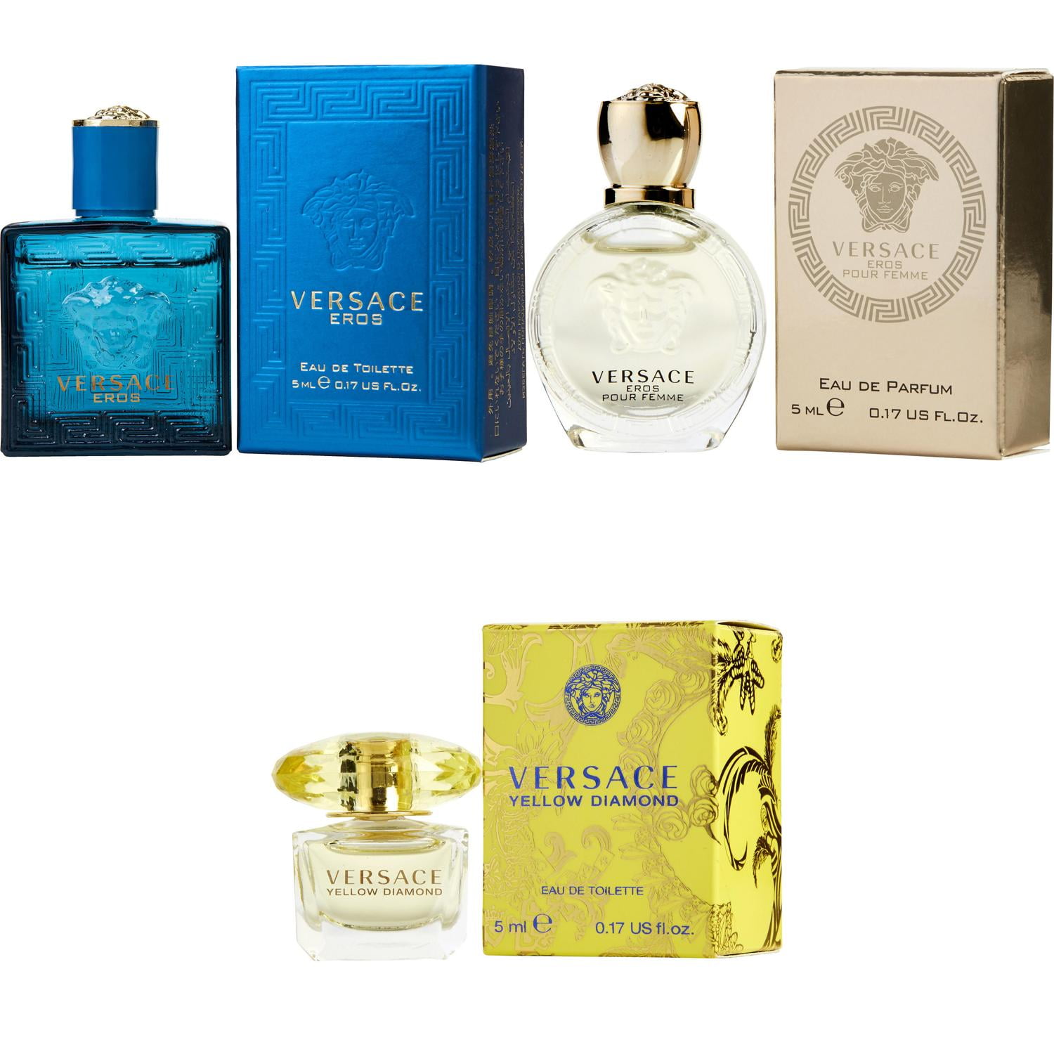 Versace Eros Mini Cologne for Men - 0.17 oz bottle