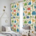 thumbnail image 5 of Blackout Kids Curtains,Colorful Dinosaurs Palm Pattern Childrens Insulated Curtains Set Of 2,Bedroom Essentials,Toddler Room Decor 52"x84", 5 of 5