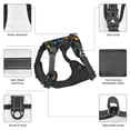 thumbnail image 6 of Haiem Retro Truck Pattern No-Pull Dog Harness Reflective Front Clip Vest with Handle,Step-in Air Dog Harness,Adjustable 2 Metal Rings 4 Buckles-Small, 6 of 6
