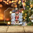 thumbnail image 3 of Hello Winter German Shepherd Smiling in Red Scarf Hat Welcome Christmas Acrylic Benelux Ornament Alsatian Dog Lover Gifts Home Tree Decor - 00017, 3 of 4