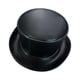 thumbnail image 1 of Sombrero de caballero medieval Steampunk divertido para hombres y mujeres, de cuero sintético, para adultos, sombrero de copa medieval. Negro, 1 of 9