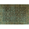 thumbnail image 1 of Ahgly Company Machine Washable Indoor Rectangle Persian Turquoise Blue Traditional Area Rugs, 4' x 6', 1 of 4