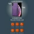thumbnail image 2 of Feishell Case Compatible with iPhone X, iPhone XS, Wallet Case Credit Card Holder ID Slot Hidden Pocket Vertical and horizontal Kickstand Back Magnetic Shockproof Cover For iPhone X / XS, Purple, 2 of 10