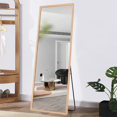 thumbnail image 1 of NeuType Full Length Floor Mirror Rectangular Burlywood 65"x22", 1 of 8