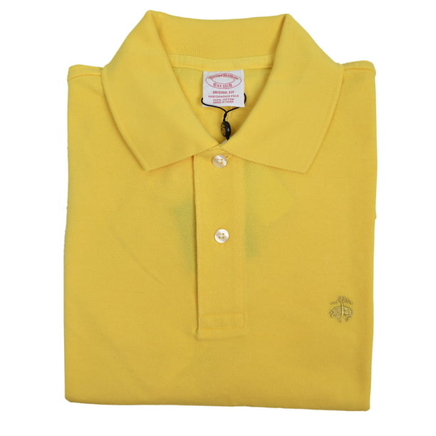 Brooks Brothers - New Brooks Brothers Mens Pale Yellow Performance Polo ...