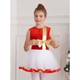 thumbnail image 3 of Aislor Kids Girls Christmas Santa Claus Dance Costume Velvet Sleeveless Ballet Tutu Dress Size 4-16 A Red 12, 3 of 7