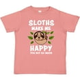 thumbnail image 3 of Inktastic Sloths Make Me Happy You Not So Much Boys or Girls Toddler T-Shirt, 3 of 5