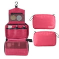 thumbnail image 1 of Bolso de Cosméticos Irfora Neceser portátil con gancho para colgar Bolsa de viaje para artículos de tocador Bolsa de cosméticos resistente al agua Organizador de maquillaje de viaje Organiza Irfora Bolso de Cosméticos, 1 of 5
