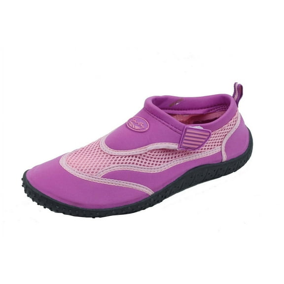 Starbay Women's Slip-On Wetsuit Booties, Size 10, Purple, Adjustable Velcro Strap